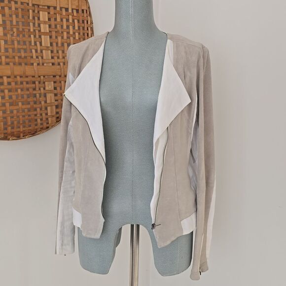 Ercu | Linen and Suede Bomber Jacket - Picture 5 of 9